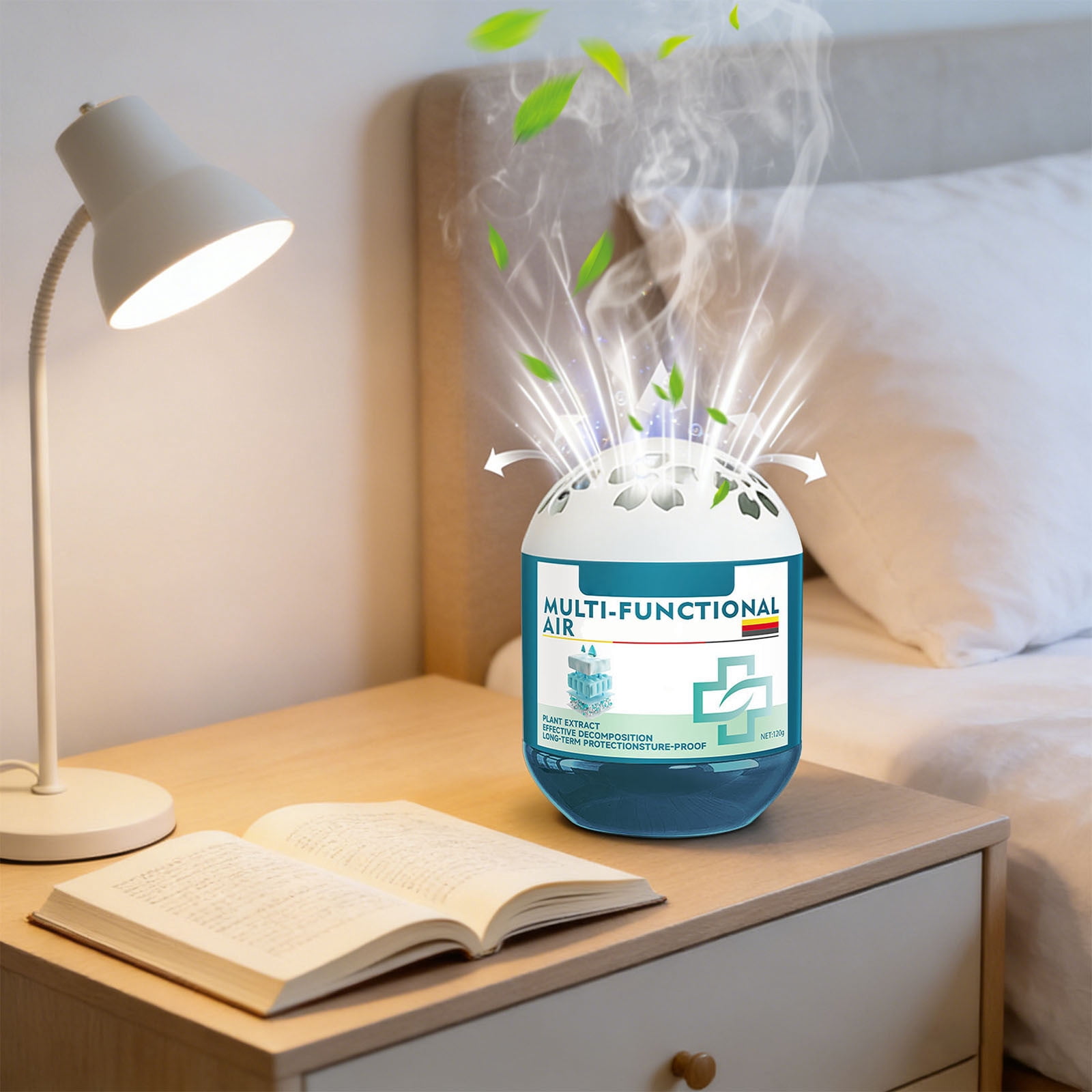 Djiypn Home Air Purifier -120g Odor and Dust Absorber with Active Carbon for Long-Lasting Freshness, Ideal for Indoor Spaces and Pets, Safe for Sensitive Users, Eco-Friendly and Compostable Design