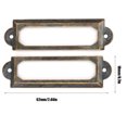 thumbnail image 3 of Porte-tiroirs Métalliques 20 Pcs Marque de Tiroirs Étudiants Diy Rétro Panneaux de Tiroirs Accessoire de Note, 3 of 8