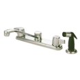 thumbnail image 1 of Elements of Design EB262 Franklin Twin Canopy Handle 8" Kitchen Faucet with Side Sprayer Polished Chrome, 1 of 1