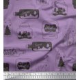 thumbnail image 1 of Soimoi polyester Crepe Fabric Tree,Jar & Bottle Vintage Print Sewing Fabric Yard 42 Inch Wide, 1 of 3