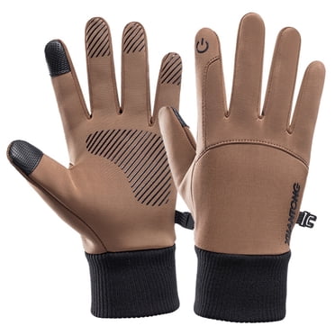 Vadktai Winter Gloves for Men, Waterproof Thermal Gloves Cold Weather Running Gloves for Men Women, Touchscreen Men’s Winter Gloves for Running Cycling Hiking Driving