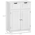 thumbnail image 3 of kleankin Armoire de Salle de Bain Autoportante avec 2 Tiroirs et Tablette Ajustable, 3 of 10