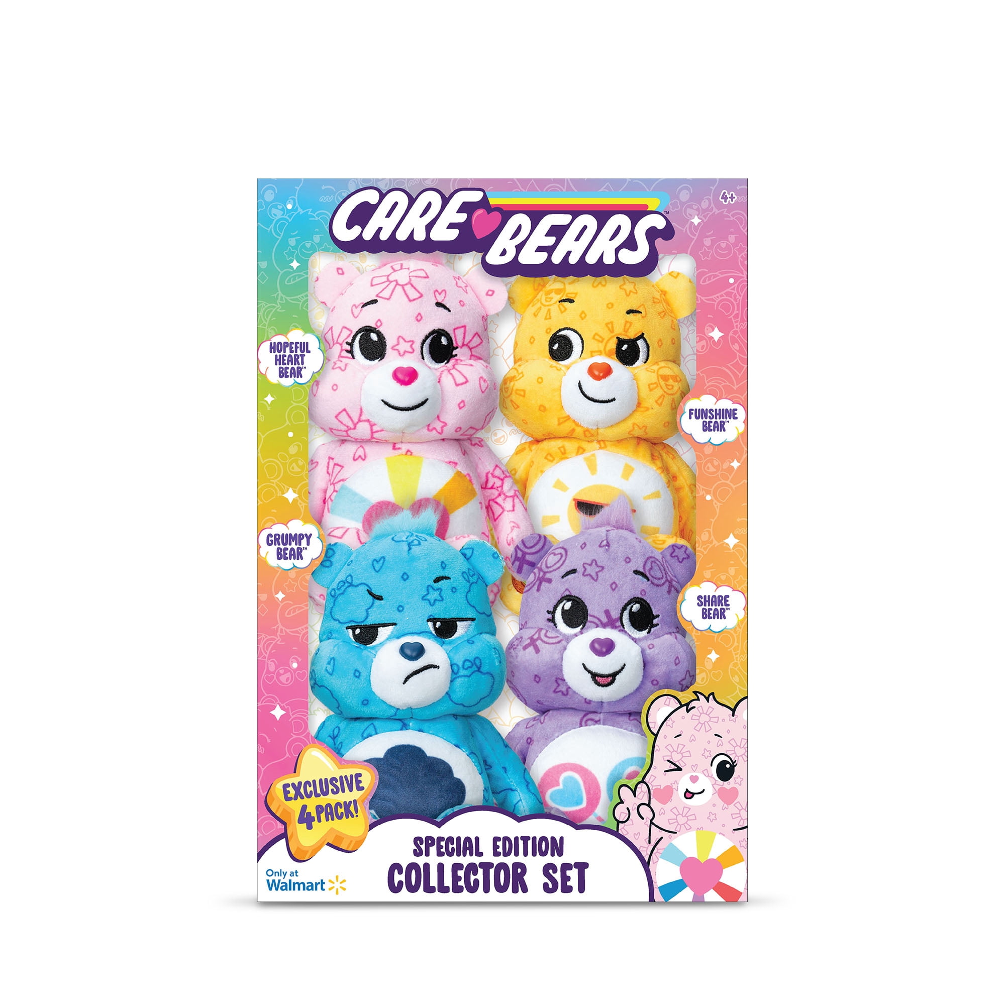 Care Bears 4-Pack Fun Size Plush - Walmart.ca