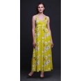 thumbnail image 3 of Bimba Robe Longue Maxi d'Été à Imprimé Floral pour Femme, Col en V, Tenue de Villégiature de Vacances - X-Grand, 3 of 5