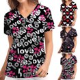 thumbnail image 4 of Heliisoer Blouse pour Femmes Uniforme de Travail Col Manches Courtes, 4 of 5