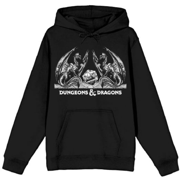 Dungeons & Dragons Chandail à Capuchon Noir Dice