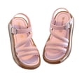 thumbnail image 2 of JDQJBZ Sandales Filles Bout Ouvert Princesse Semelle Souple Été Mode, 2 of 3