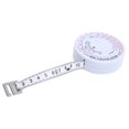 thumbnail image 2 of BMI Tape, Weight Loss Calculator Body Fat Caliper Mass Index Tape Measure  For Waist, 2 of 8