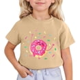thumbnail image 1 of Tunique Chat et Enfants Imprimé Mignon Manches Courtes Col Rond T-Shirt, 1 of 4