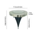 thumbnail image 3 of 12 Pack Solar Garden Lights Outdoor - 8 LED Solar Ground Lights, Waterproof In-Ground Landscape Lighting for Pathway, Lawn, Patio, Yard, and Walkway, 3 of 6
