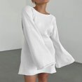 thumbnail image 3 of Robe Mini à Manches Longues avec Design Dos Nu pour Femmes, 3 of 7