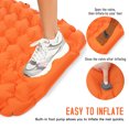 thumbnail image 4 of Tapis de Couchage de Camping avec Oreiller et Pompe Intégrée, Matelas de Couchage Ultraléger Gonflable, Matelas Pneumatique de Camping Imperméable, 4 of 8
