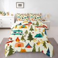 thumbnail image 2 of Erosebridal Rustic Camper Bedding Full Comforter Set, Happy Camping Down Comforter, Cartoon Car Decor, Lightweight, 2 of 8