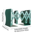 thumbnail image 2 of Summer Saving,Retractable Book Stand, Student Desktop Book Folding Display Shelf, Iron Bookcase, Stationery Storage, Adjustable Book Block Stand, | Metal, Green-474 $BS$3, 2 of 8