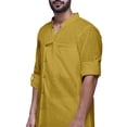 thumbnail image 2 of Atasi Ensemble Kurta en Coton pour Hommes Designer Décontracté Kurta Pyjama Uni, 2 of 5