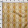 thumbnail image 3 of oneOone Cotton Flex Brown Fabric Check Craft Projects Decor Fabric Printed By The Yard 40 Inch Wide, 3 of 5