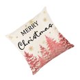 thumbnail image 2 of Baohd Made With Linen Pillow Cover For Extra Comfort And Durability Cartoon Santa Claus Pillow Case Christmas Pillowcase Pink Type-2 1Set, 2 of 6