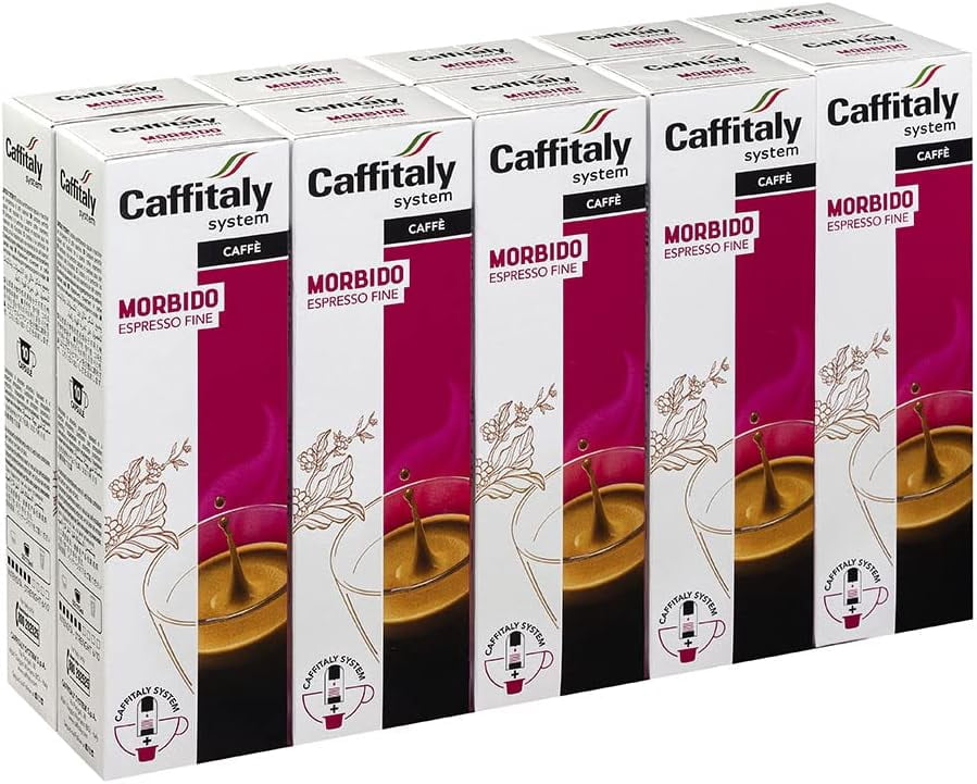 Caffitaly Ecaffe Fine Morbido Coffee, 100 Count, Fine Morbido