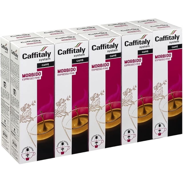 Caffitaly Ecaffe Café Fine Morbido, 100 Unités, Fine Morbido