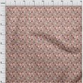 thumbnail image 4 of oneOone Polyester Spandex Rose Brown Fabric Floral Craft Projects Decor Fabric Printed By The Yard 56 Inch Wide, 4 of 4