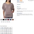 thumbnail image 3 of Bella + Canvas Ladies' Flowy Draped Sleeve Dolman T-Shirt, 3 of 5