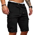 thumbnail image 1 of DPTALR Men's Plus Size Cargo Shorts Multi-Pockets Relaxed Summer Beach Shorts Pants, 1 of 7