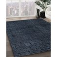 thumbnail image 3 of Ahgly Company Tapis de Zone Carré Abstrait Gris Ardoise Foncé Lavable en Machine, 4 Pieds Carré, 3 of 7