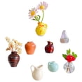 thumbnail image 3 of Magnetic Ceramic Mini Vase | Refrigerator Flower Holder | Decorative Succulent Pot | Space-Saving Kitchen Decor | Metal Surface Stick-On Planter | Modern Home Office, 3 of 3