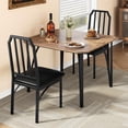 thumbnail image 3 of BeesClover Dining Table Set for 2, Kitchen Table and Chairs with Chamfer Design, 3 Piece Dining Room Set with Cushion Seats for Small Spaces, Home Kitchen, Apartment, 3 of 7