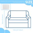 thumbnail image 2 of KEINXS Plastic Sofa Cover  Waterproof Washable Slipcover for Storage and Moving  Clear, 2 of 10