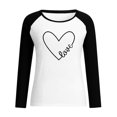 thumbnail image 3 of Ketyyh-chn99 Chandail à Col Rond pour Femmes Ample Confortable Blouse Adulte Femme Col Rond Manches Courtes Hauts T-Shirt Imprimés Blouse Ample Noir,3TG, 3 of 4