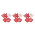 thumbnail image 1 of Transemion 5pcs 50x50cm Square Cotton Fabric Cloth For DIY Craft Sewing red 3Set, 1 of 6