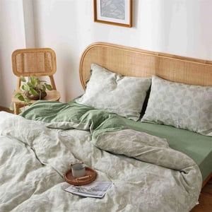 Zhuge Bed Sheets Set, Bedding Sheets Pillowcases Kit, Twin Bed Set, Hotel Bedding, Home Decor(Green)