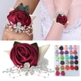 thumbnail image 1 of mmirethe Long-Lasting And Easy To Wear Wrist Corsage Stay Beautiful Throughout Event N22 light gold 5Set, 1 of 6