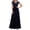 blue, variant on JUNWELL Mother of the Bride Dresses for Wedding V Neck Sleeveless Lace Chiffon Formal Dresses Solid Color Elegant Evening Party Maxi Dresses Prom Dresses Wedding Guest Dresses for Women
