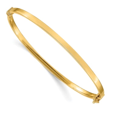 Bracelet Jonc à Charnières en Or Jaune 14K Poli