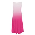 thumbnail image 5 of SMihono Robe Bohème d'Été pour Femmes Grande Taille Mode pour Femmes Vacances d'Été Imprimé Dégradé Sans Manches Robe de Fête Plage, 5 of 5