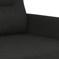 thumbnail image 2 of vidaXL 2 Piece Sofa Set with Cushions Black Fabric, 2 of 6