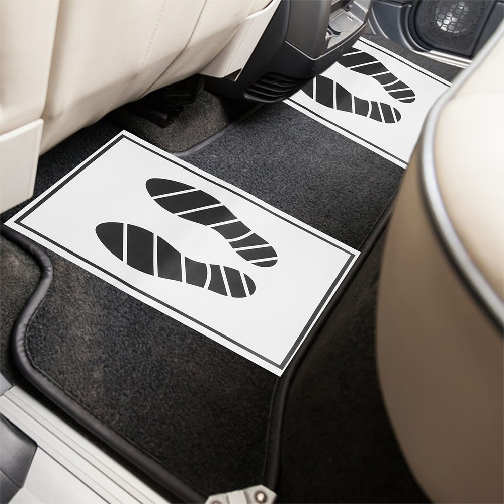 SHOWERORO 35pcs Waterproof Disposable Floor Mats For Car Floor Mats Rubber Vehicle Use