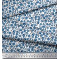 thumbnail image 2 of Soimoi Rayon Fabric Flower Artistic Print Sewing Fabric Yard 42 Inch Wide, 2 of 3