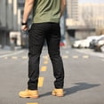 thumbnail image 4 of Men’s Cargo Pants Practical Workwear for Outdoor Activities Product Title Men’s Overalls Pants Pants Outdoor Elastic Loose Soft Pants Spring And Autumn Pants, 4 of 4
