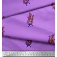 thumbnail image 3 of Soimoi Poly Georgette Fabric Artistic Leaves Print Fabric by Yard 52 Inch Wide, 3 of 5