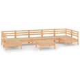 thumbnail image 2 of vidaXL 8 Piece Garden Lounge Set Solid Wood Pine, 2 of 8