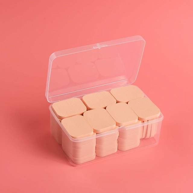 Namzi square 60pcs Makeup Sponges , Beauty Face Primer Compact Powder Puff, Blender Sponge Replacement for Cosmetic Flawless Foundation, Sensitive and All Skin Types,Complexion