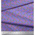 thumbnail image 2 of Soimoi polyester Crepe Fabric Leaves & Floral Clip Art Decor Fabric Printed Yard 52 Inch Wide, 2 of 3