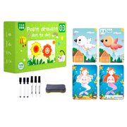 Writech Pens Drawing Pens Pen Ccontrol Training Kindergarten Children Erasable Pen Concentration Training Set 5ml Multi-color