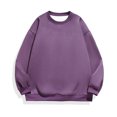 thumbnail image 1 of KIHOUT Chandails à Manches Longues pour Hommes T-Shirts Décontractés Mode Chandails à Col Rond Unis Pulls Hauts Chandail PP/L, 1 of 4