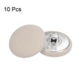 thumbnail image 3 of Unique Bargains 10pcs 36L Fabric Cloth Covered Button 23mm Round Metal Shank Sewing Buttons for Suits Dress Blouses, Beige, 3 of 5