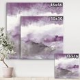 thumbnail image 2 of Designart Minuit au Lac III Améthyste et Gris Art mural sur toile, 2 of 3