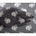 thumbnail image 4 of oneOone Viscose Chiffon Fabric Rabbit Block Decor Fabric Printed BTY 42 Inch Wide, 4 of 4